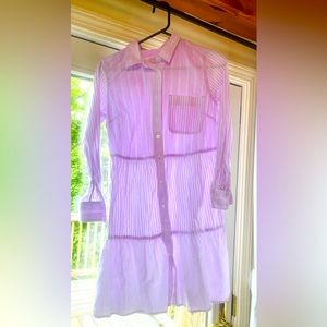Loft lavender shirt dress